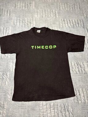 Vintage 1994 Timecop Movie Promo T-Shirt Black XL